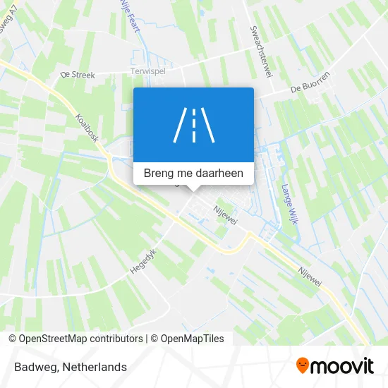 Badweg kaart