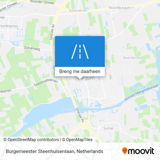 Burgemeester Steenhuisenlaan kaart