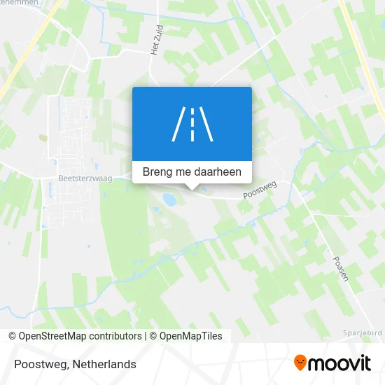 Poostweg kaart