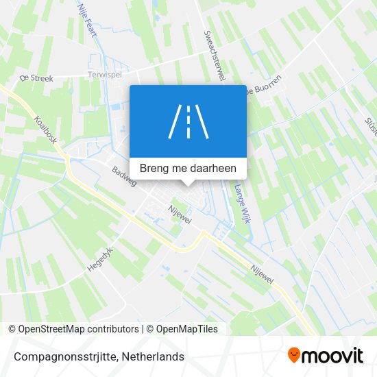 Compagnonsstrjitte kaart