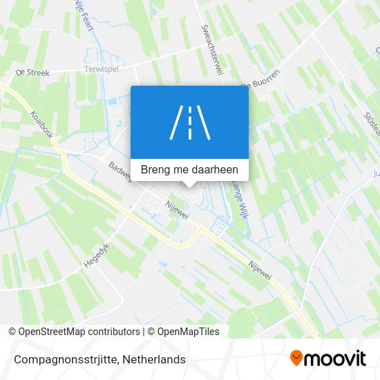 Compagnonsstrjitte kaart