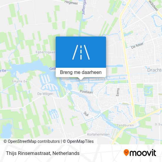 Thijs Rinsemastraat kaart