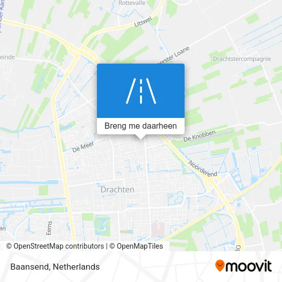Baansend kaart
