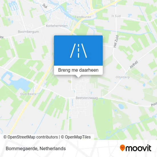 Bommegaerde kaart