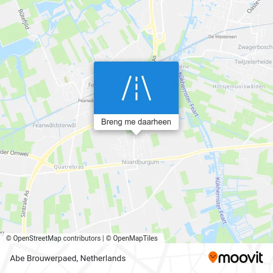Abe Brouwerpaed kaart