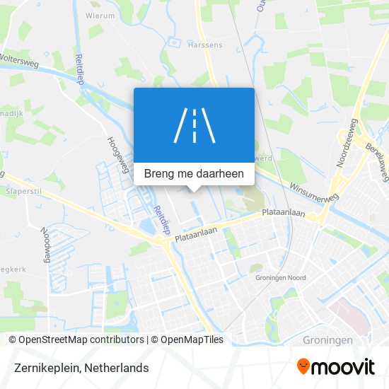 Zernikeplein kaart