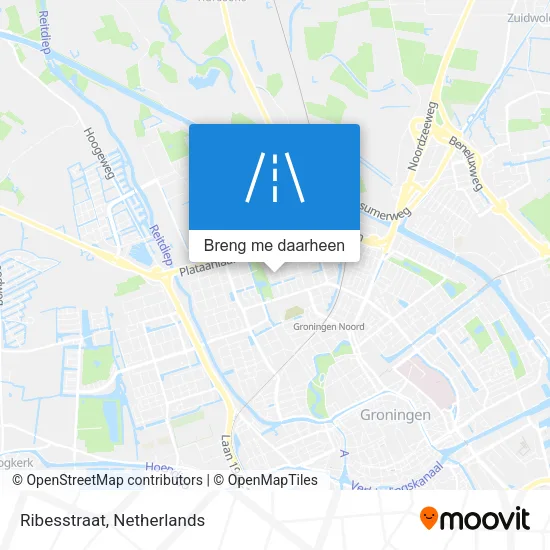 Ribesstraat kaart