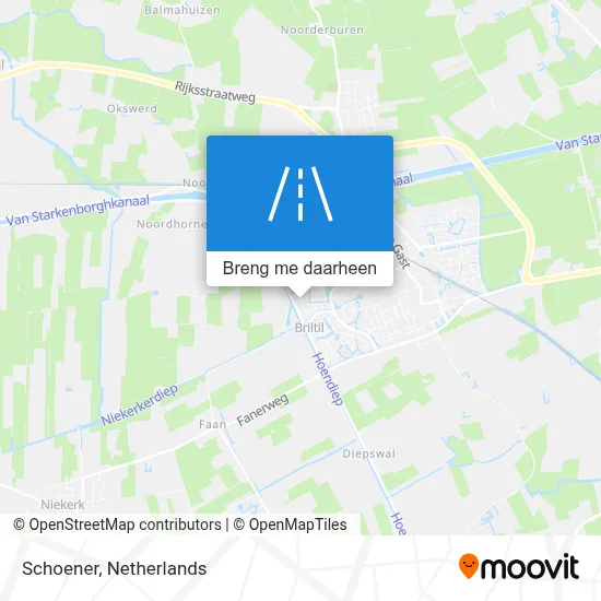 Schoener kaart