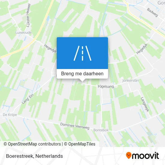 Boerestreek kaart