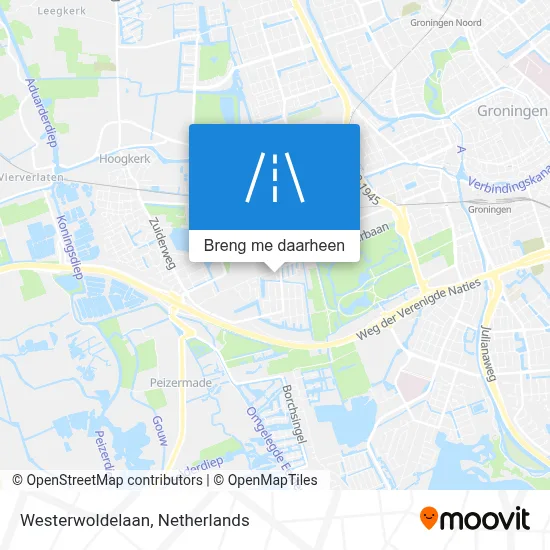 Westerwoldelaan kaart