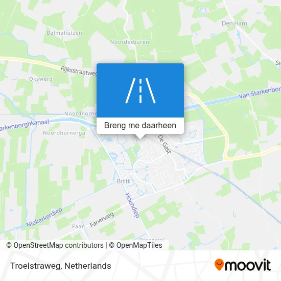 Troelstraweg kaart