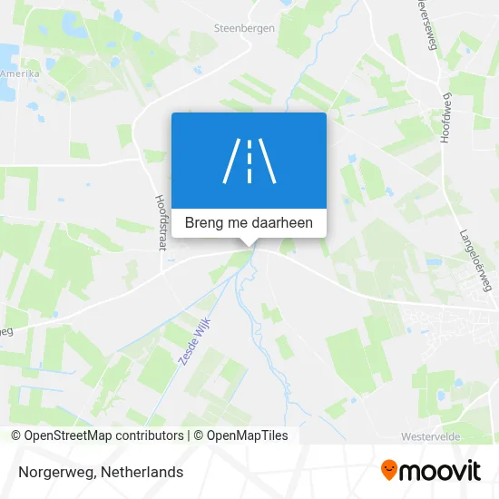 Norgerweg kaart