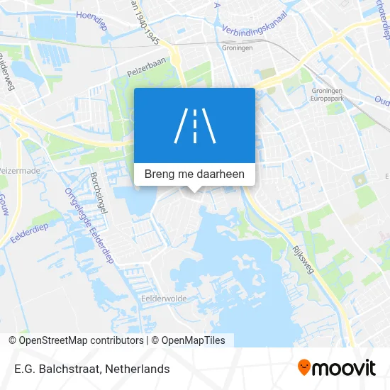 E.G. Balchstraat kaart