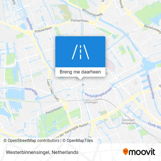 Westerbinnensingel kaart