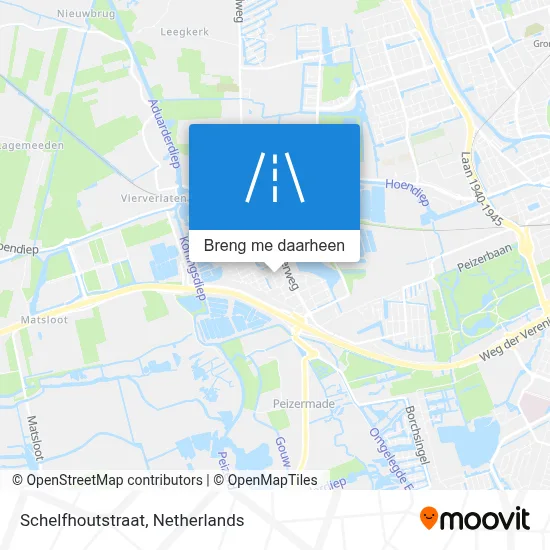 Schelfhoutstraat kaart