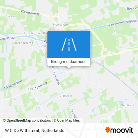 W C De Withstraat kaart