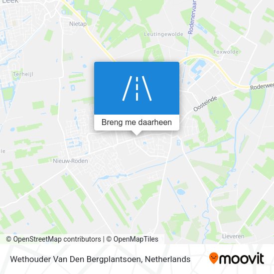 Wethouder Van Den Bergplantsoen kaart