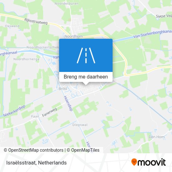Israëlsstraat kaart