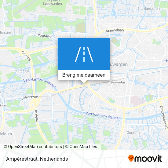 Ampèrestraat kaart