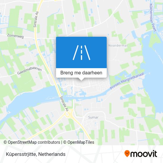 Kûpersstrjitte kaart