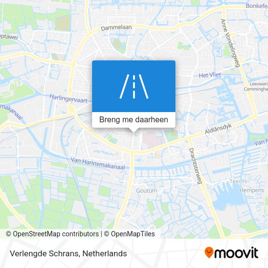 Verlengde Schrans kaart
