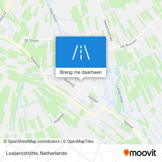 Loaijersstrjitte kaart