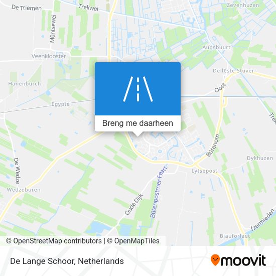 De Lange Schoor kaart