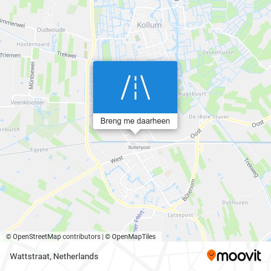 Wattstraat kaart