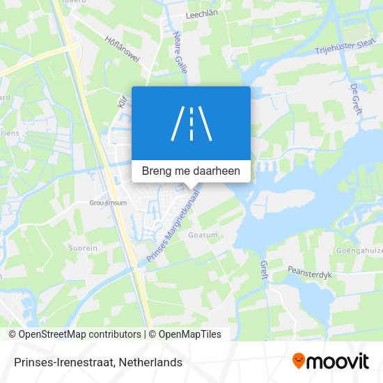 Prinses-Irenestraat kaart