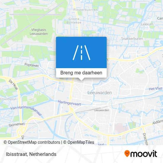 Ibisstraat kaart