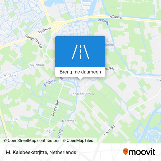 M. Kalsbeekstrjitte kaart