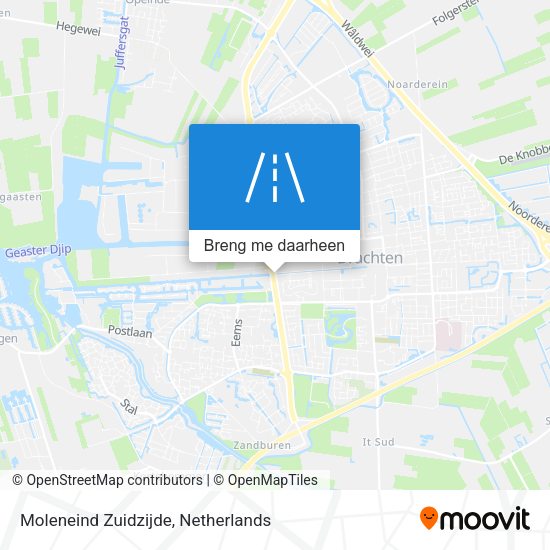 Moleneind Zuidzijde kaart