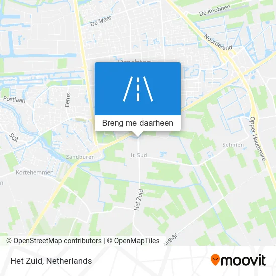 Het Zuid kaart