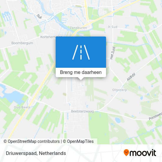 Driuwerspaad kaart