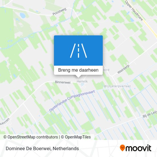 Dominee De Boerwei kaart