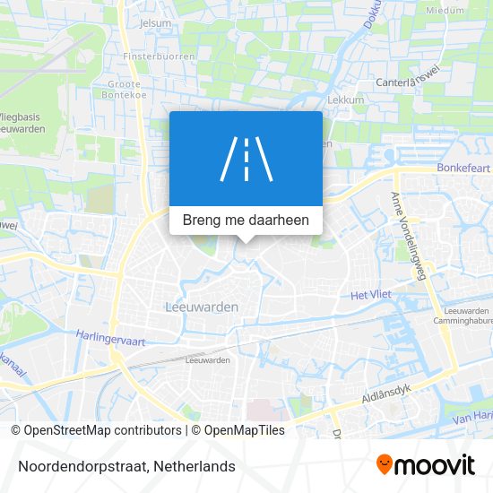 Noordendorpstraat kaart