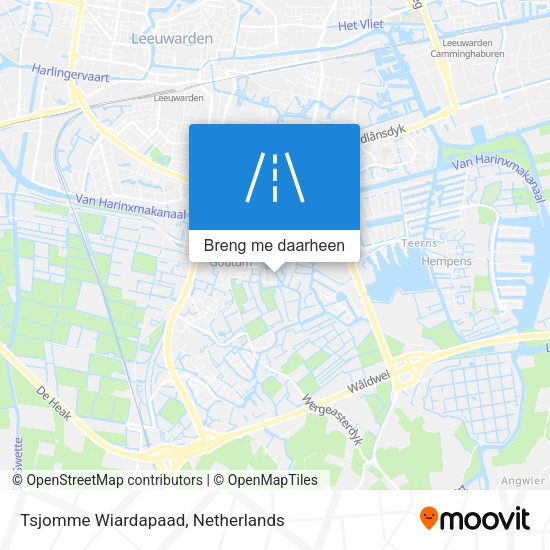 Tsjomme Wiardapaad kaart