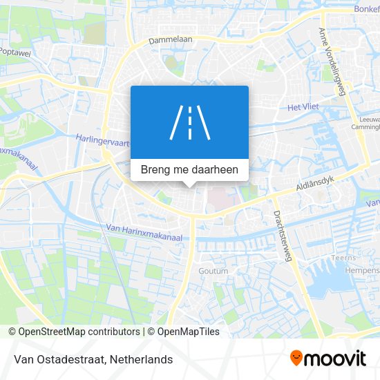 Van Ostadestraat kaart
