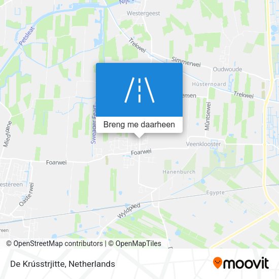 De Krússtrjitte kaart