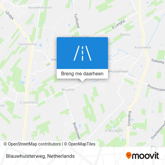 Blauwhuisterweg kaart