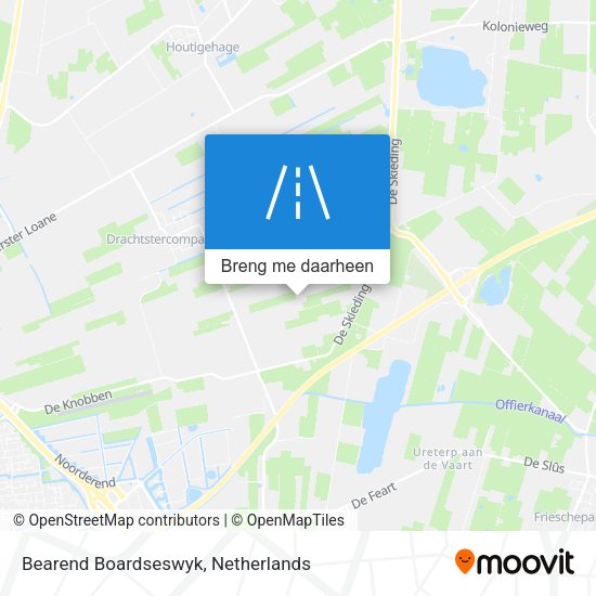 Bearend Boardseswyk kaart