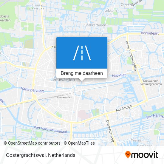 Oostergrachtswal kaart