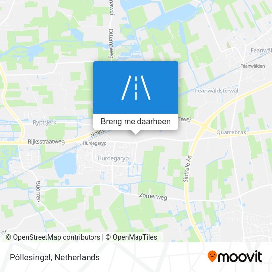 Pôllesingel kaart