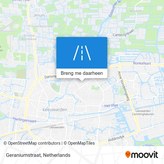 Geraniumstraat kaart