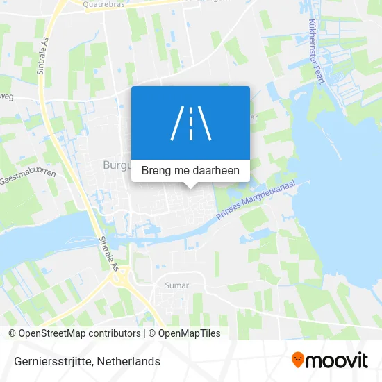 Gerniersstrjitte kaart