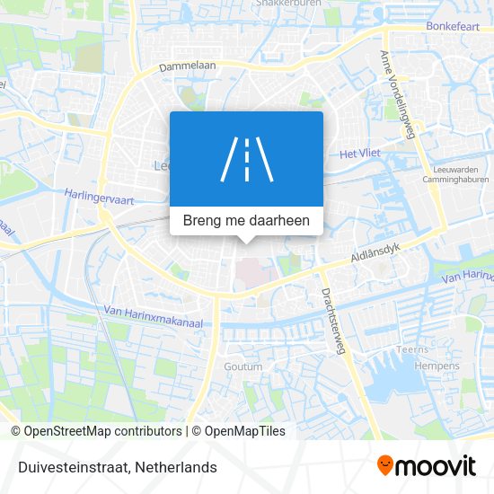 Duivesteinstraat kaart