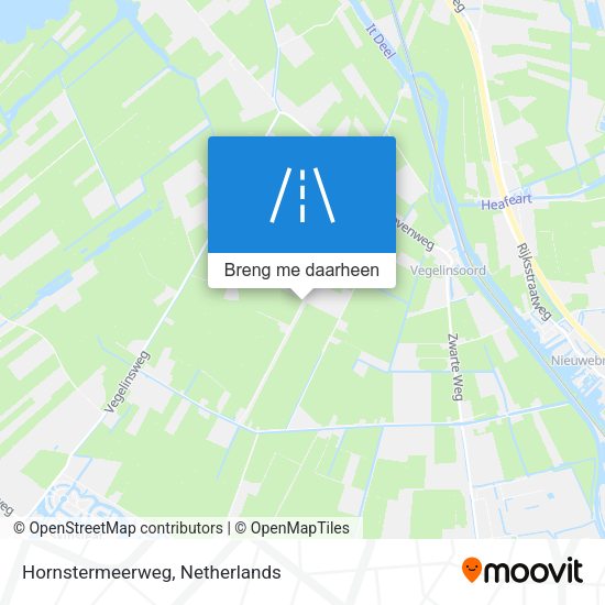 Hornstermeerweg kaart