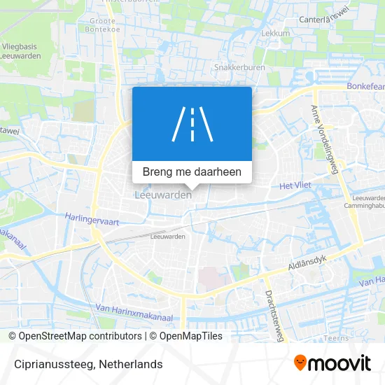 Ciprianussteeg kaart
