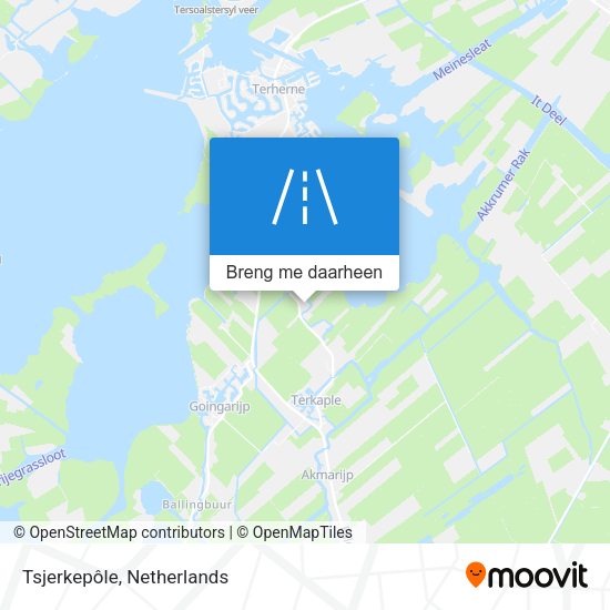 Tsjerkepôle kaart