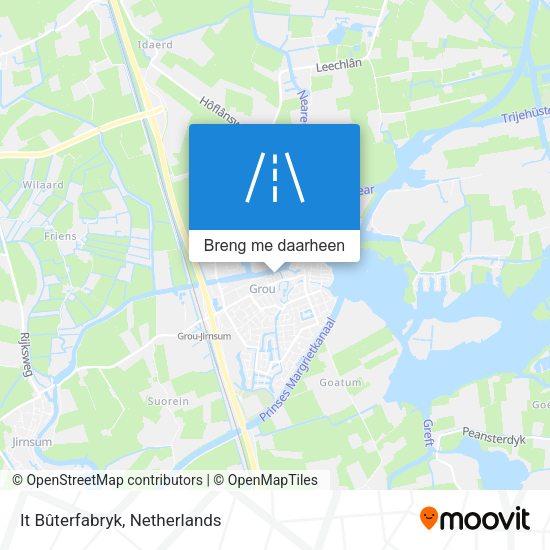 It Bûterfabryk kaart